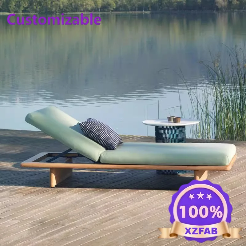 Factory Direct 2026 Executive Outdoor Loungers Teak Villa Hotel Swimming Pool Waterproof