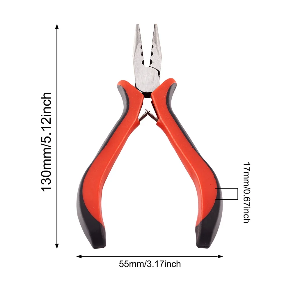 Perhiasan Tang Alat Peralatan Kit Jarum Panjang Bulat Bulat Cutting Wire Tang untuk Membuat Perhiasan Aksesoris Buatan Tangan DIY Alat