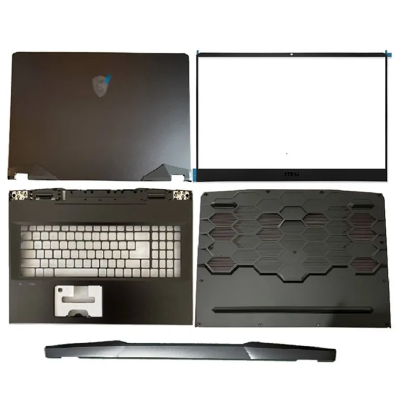 

NEW Laptop LCD Back Cover/Front Bezel/Hinges Cover/Palmrest/Bottom Case For MSI GE76 MS-17K1 MS-17K2 MS-17K3 Silver Black