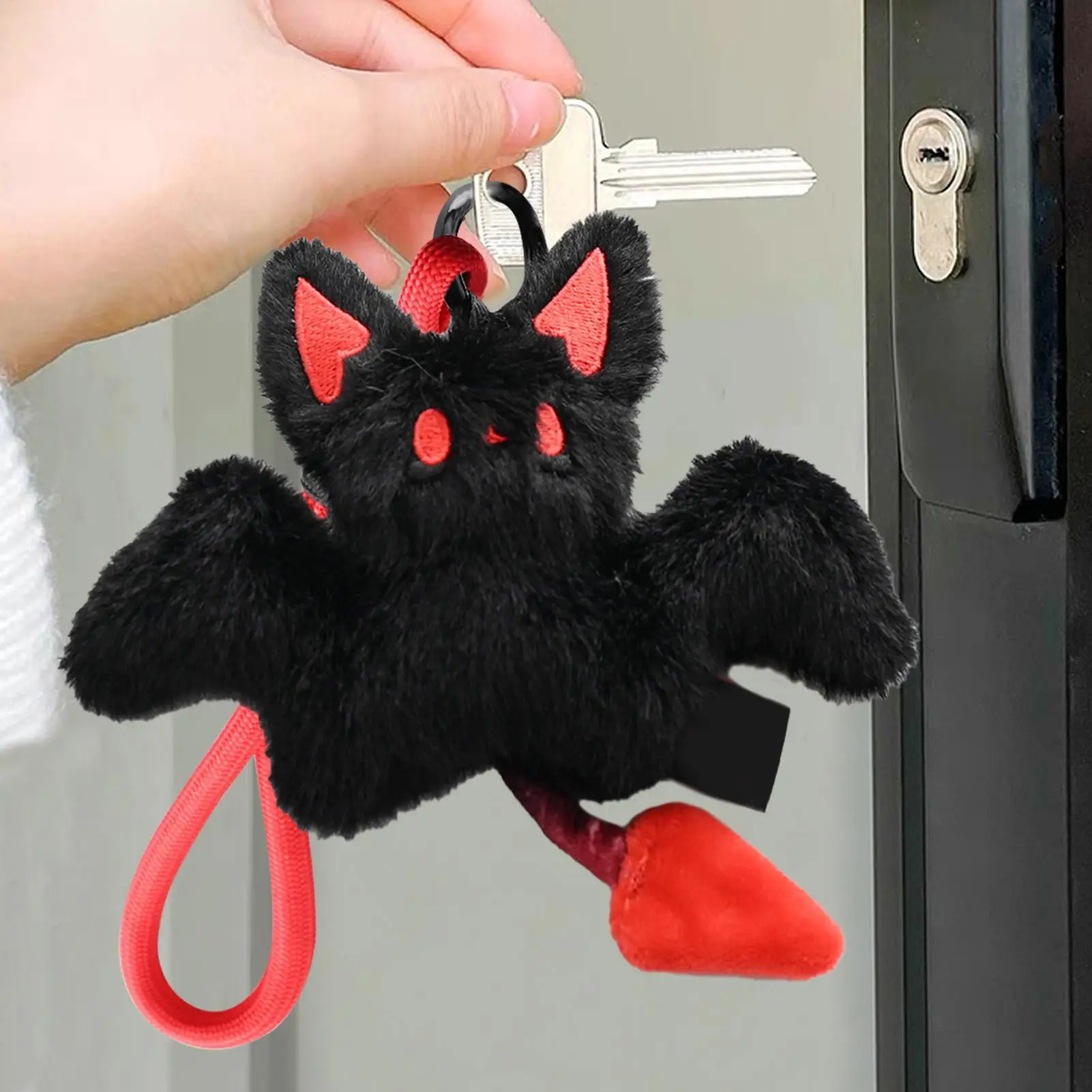 Stofftier Fledermaus Hase Plüsch geflügeltes Kaninchen Plüsch für Kinder entzückende weiche Puppe Rucksack Dekoration Charme für Kinder Mädchen Kinder