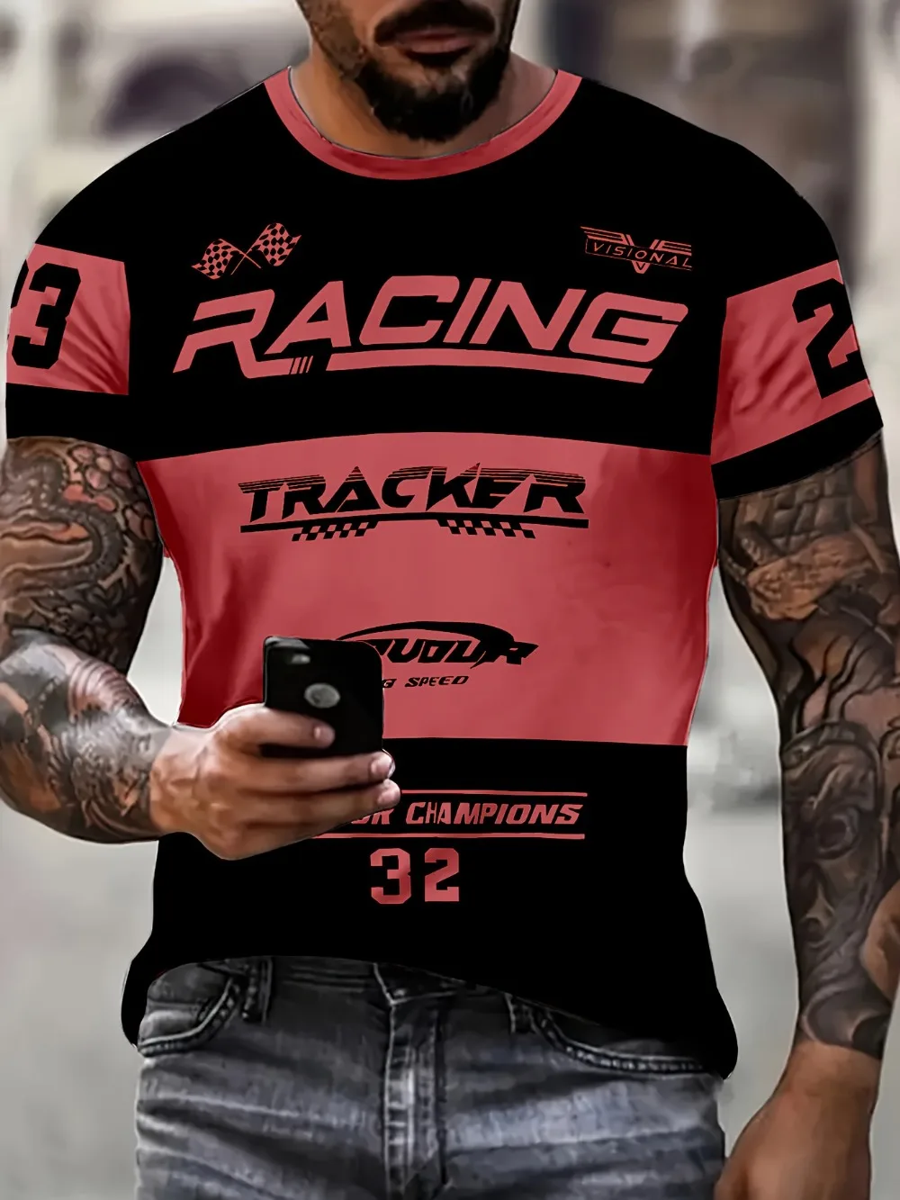 Summer 3D Printed Large-sized Men's T-shirt - Quick-drying Breathable Loose-fitting and Comfortable Suitable for Daily Wear