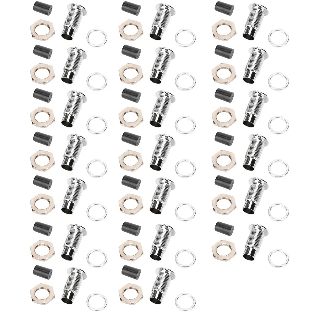 20PCS Durable Flat Metal LED Holder 5mm Stable Bezel Mount Light Emitting Diode Electronic Assembly