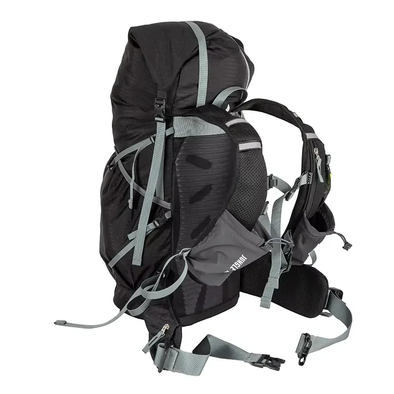 Black Multipurpose Outdoor Backpack Trail Running Fastpacking Pack Lightweight Travel Bag for Hiking Climbing