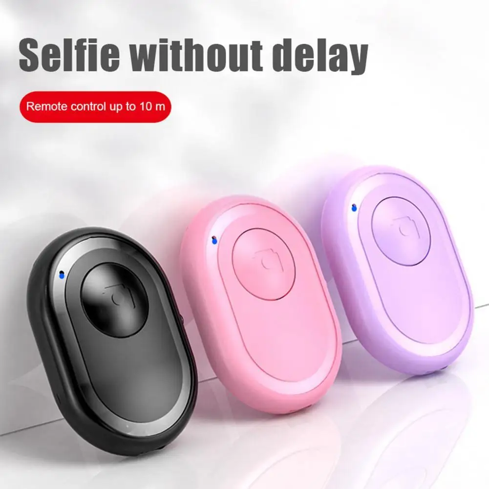 Mini Bluetooth-compatible Remote Control Universal Long Distance Camera Phone Self-timer Trigger Wireless Controller for Photogr