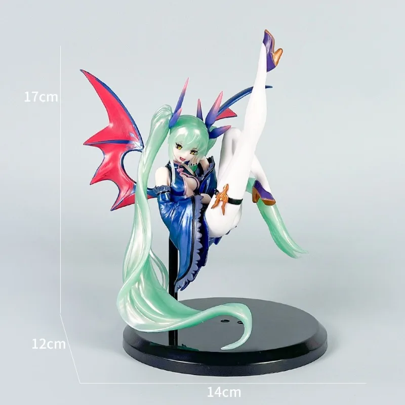 17-19 ซม.Hatsune Miku อะนิเมะ Dark Angel PVC รูปปั้นตุ๊กตา Bright Angel น่ารักบทบาทชุดของขวัญเครื่องประดับ