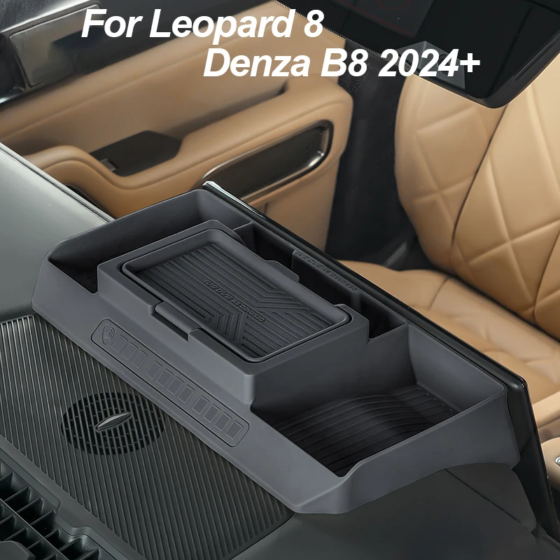 

Для BYD Leopard 8 Denza B8 2024 + силиконовая коробка для салфеток, центральная консоль, экран, задний ящик для хранения, обновление интерьера, автомобильные аксессуары