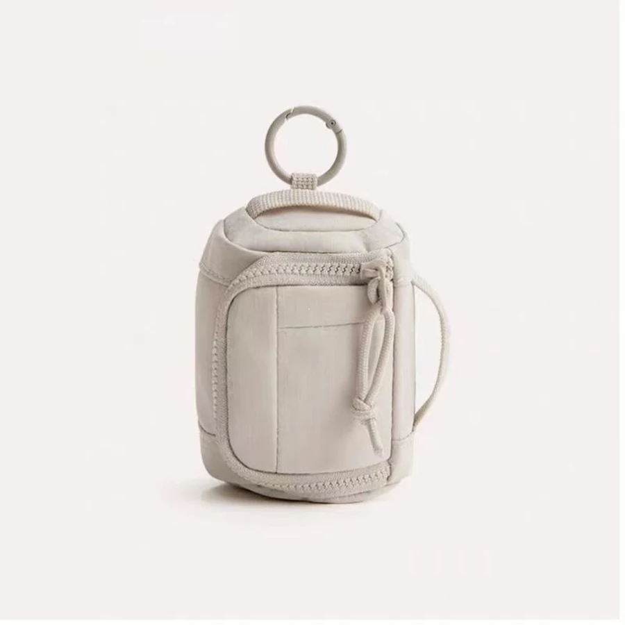 Mini Portable Earphone and Id Storage Bag, Detachable Compact Hanging Pouch, Convenient On-The-Go Card Holder and Coin Purse