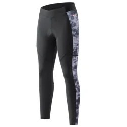 Santic Women's Cycling Long Pants with 3D Padded Breathable Mesh Reflective MTB Biking Tights Bicycle Leggings Sports Trousers