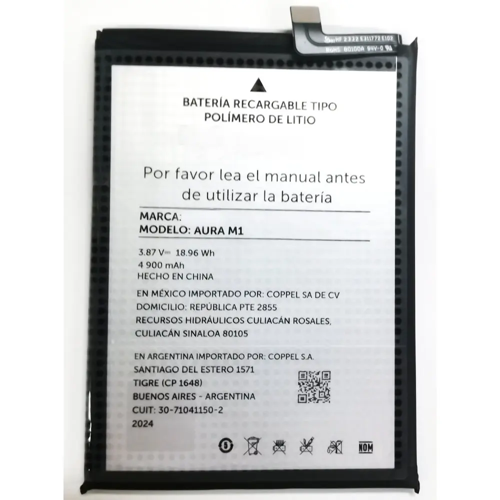 

New Original ZUUM AURA M1 Replacement Mobile Phone Battery