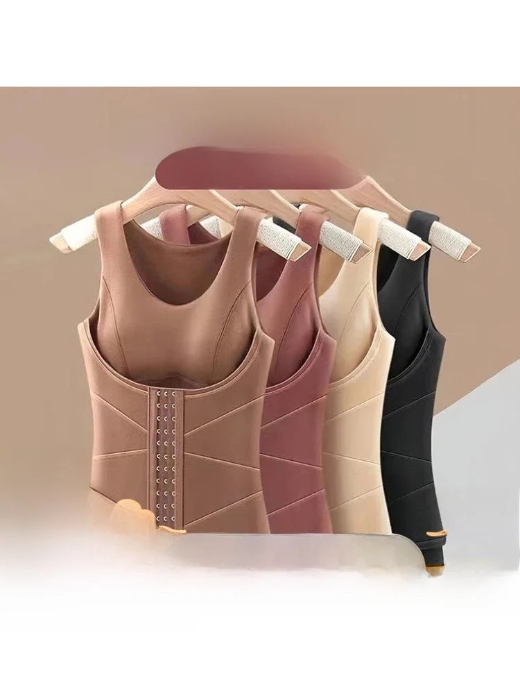 

Жилет Assa Select Store осенне-зимний утепленный, на флисе, со встроенным корректирующим эффектом и вкладышами для груди, модный женский топ
