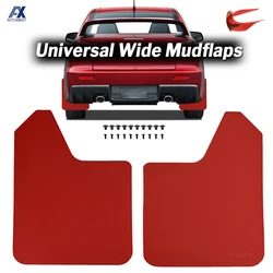 Universal Red Racing Mud Flaps Splash Guards Mudguards For Peugeot FIAT Citroen VW AUDI Ford Renault Car Van Pickup