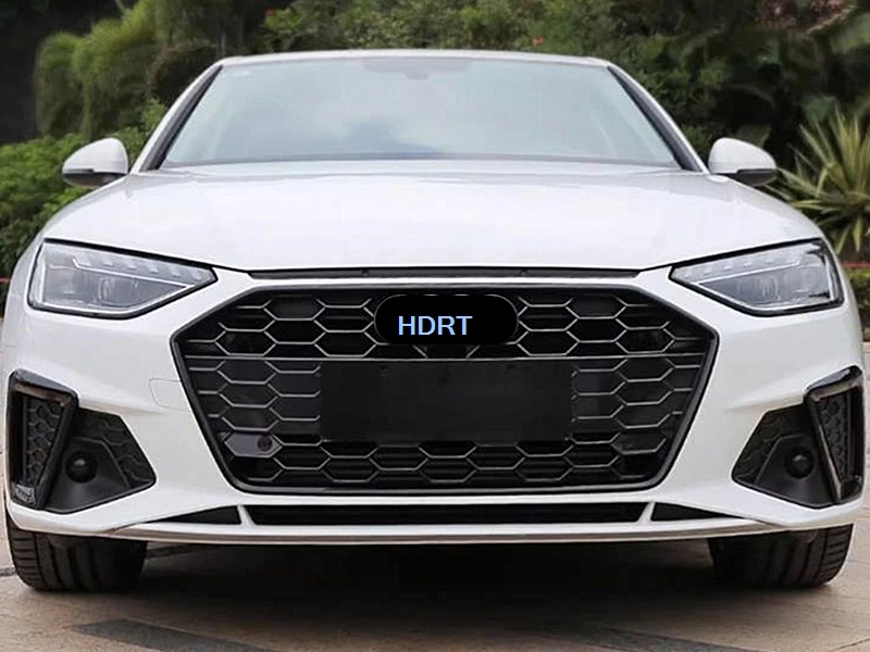 Car Style Front Racing Mesh Grille Frame For Audi A4 A5 A6 S4 S5 S6 2017-2022 Protector Decoration Accessories Exterior Sticker