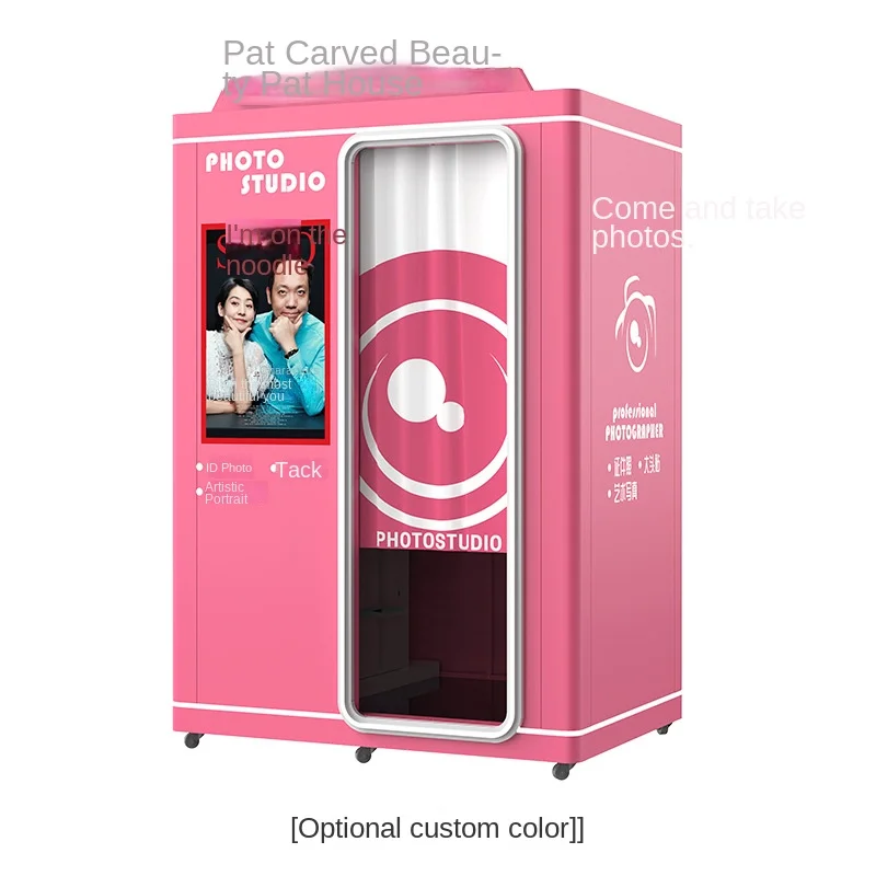 Integrated Korean-Style Smart Beauty Camera Self-Service Coin Operated Photo Tack Machine for Mall Commercial Use Customized