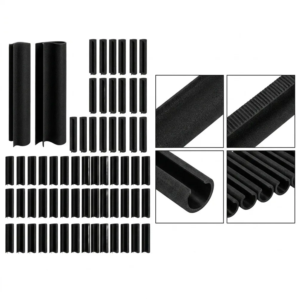 Greenhouse Film Clips Pool Cover Clips Tough Plastic Construction Rust Resistant Design Secure Installation Black