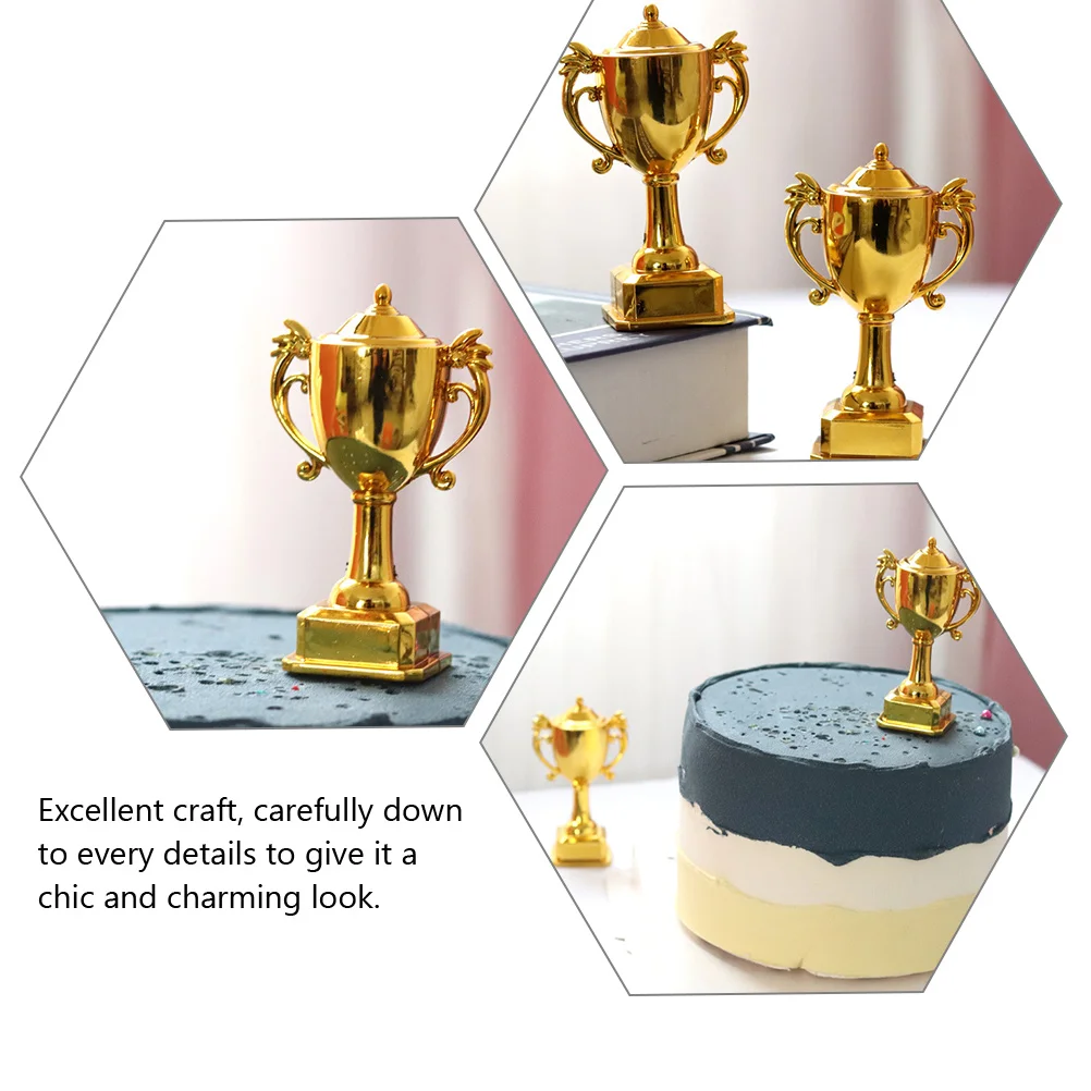 8 Pcs Miniature Awards and Trophies Cakes Tennis Kids Trophy Plastic Neutral Baby Stuff Decorations Child Accessories for