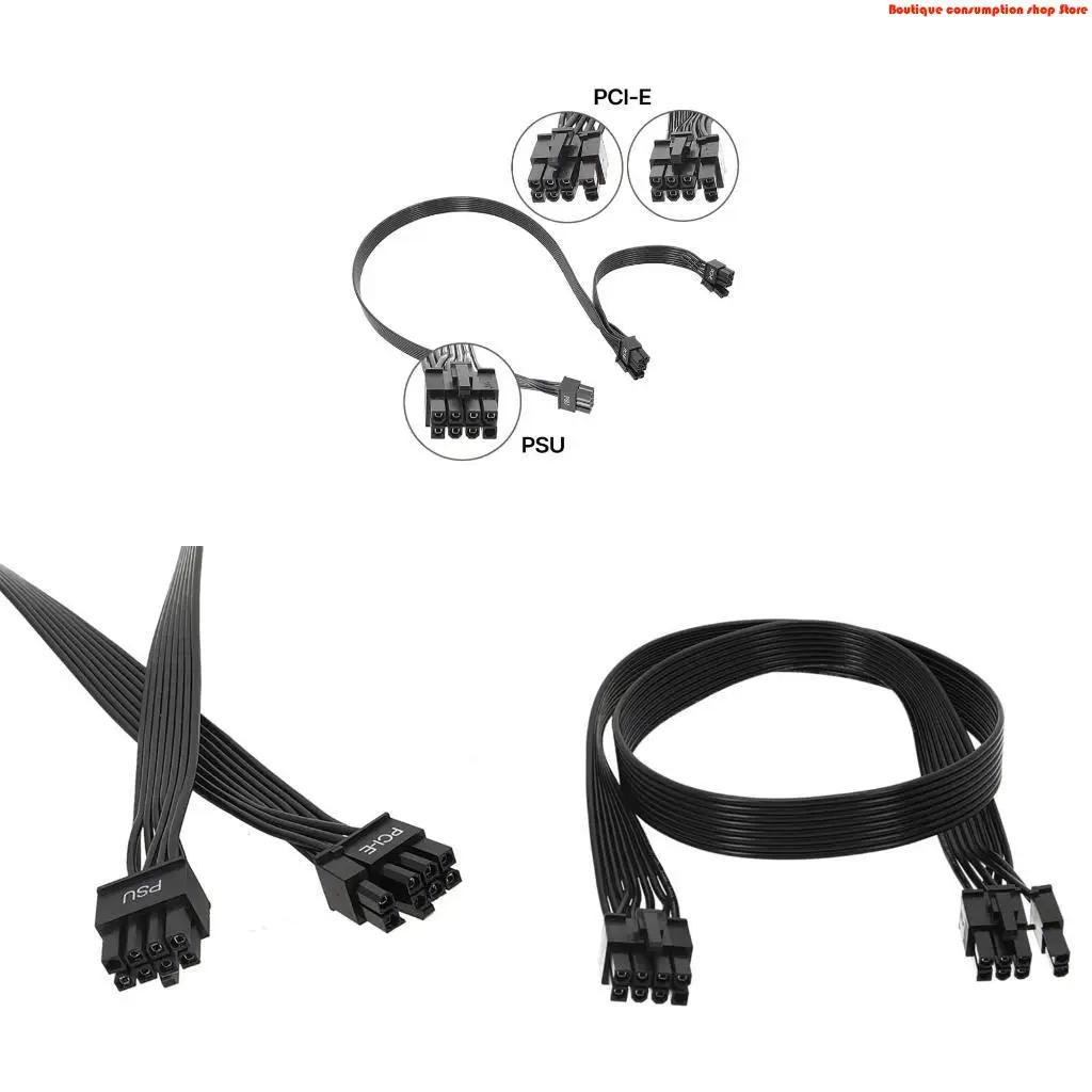 L9NA 8Pin Graphics Card Power Cable 18AWG for Corsair 8Pin Power Supply/ 8pin to Two 6pin+2pzin Splitter Cord Optional