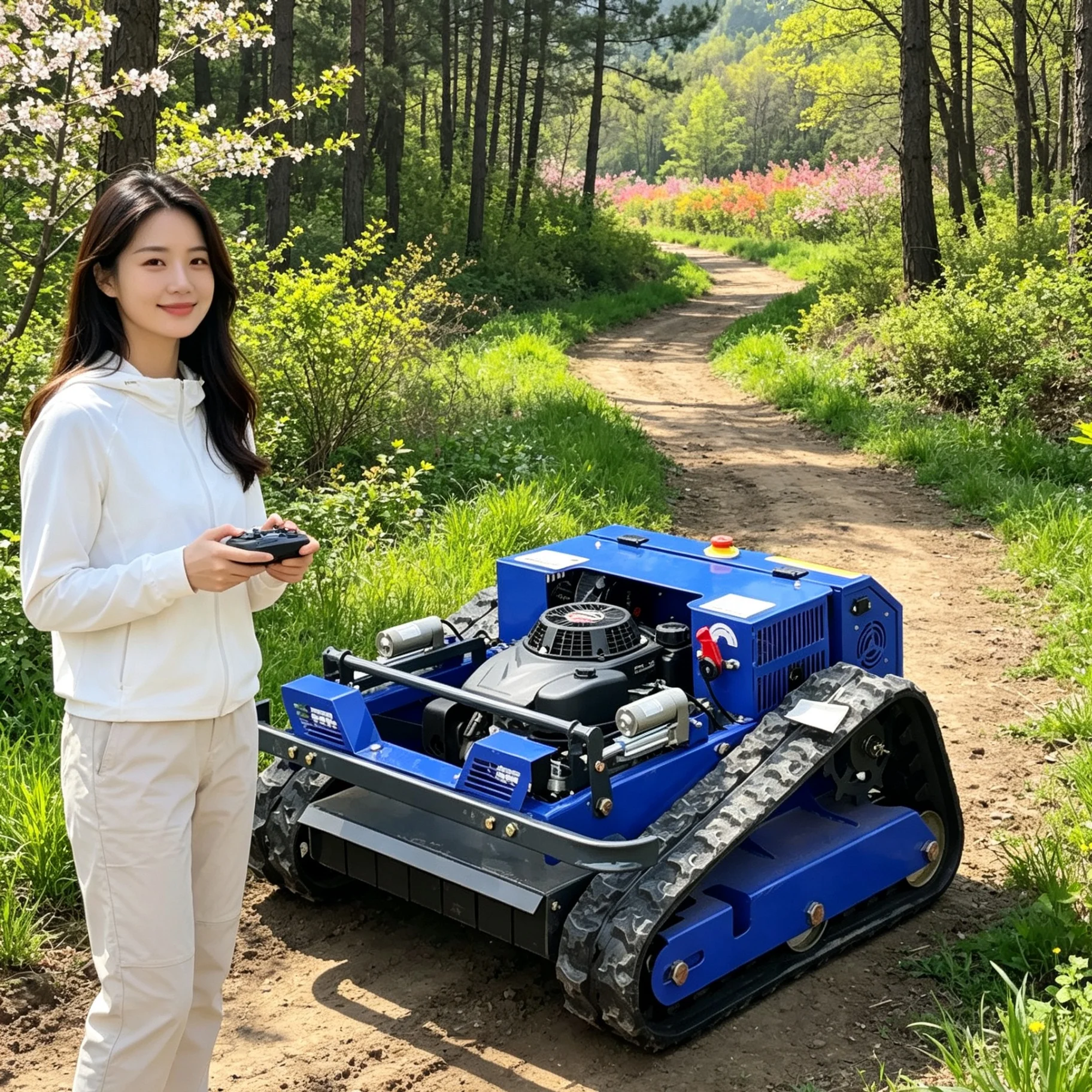 Customized For Brushy Areas Flail Grass Cutter, Reinforced Blades Chop Tough Brush And Hard Stems Efficiently