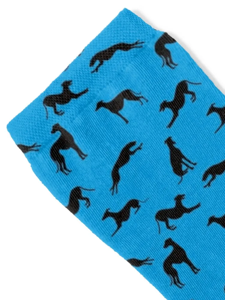 Greyt Greyhound Silhouettes - 0098DC Socks kawaii sports and leisure cotton crazy Male Socks Women's