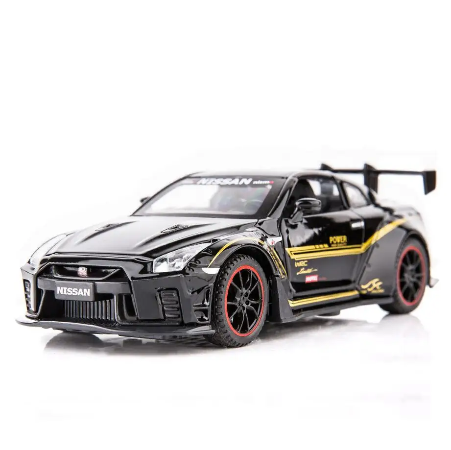 2020 New Arrive 1:32 NISSAN GTR Race Alloy Car Model Diecasts Toy Vehicles Car Toys For Children Gifts Boy Toy V165