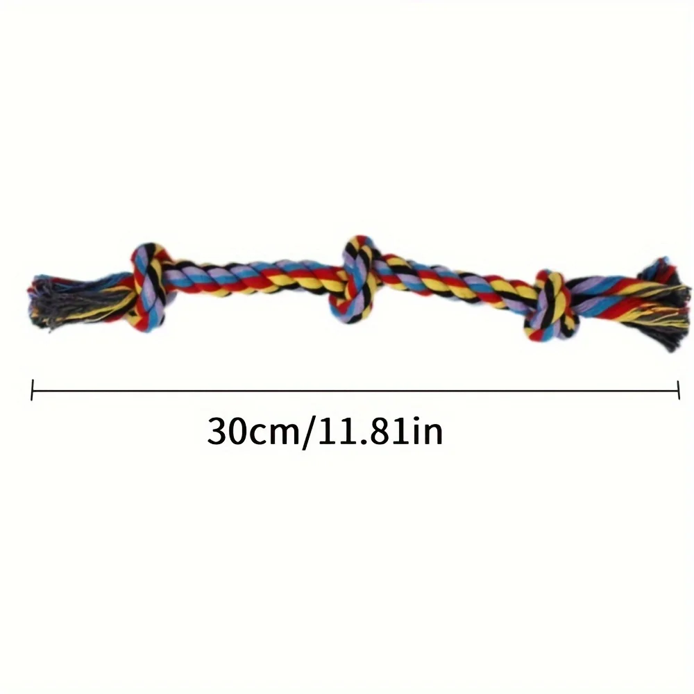 1/5pcs Dogs Toys Puppy Chew Cotton Rope Knot Interactive Toy Durable Braided Toys Cleaning Teeth Molar For Small Dogs