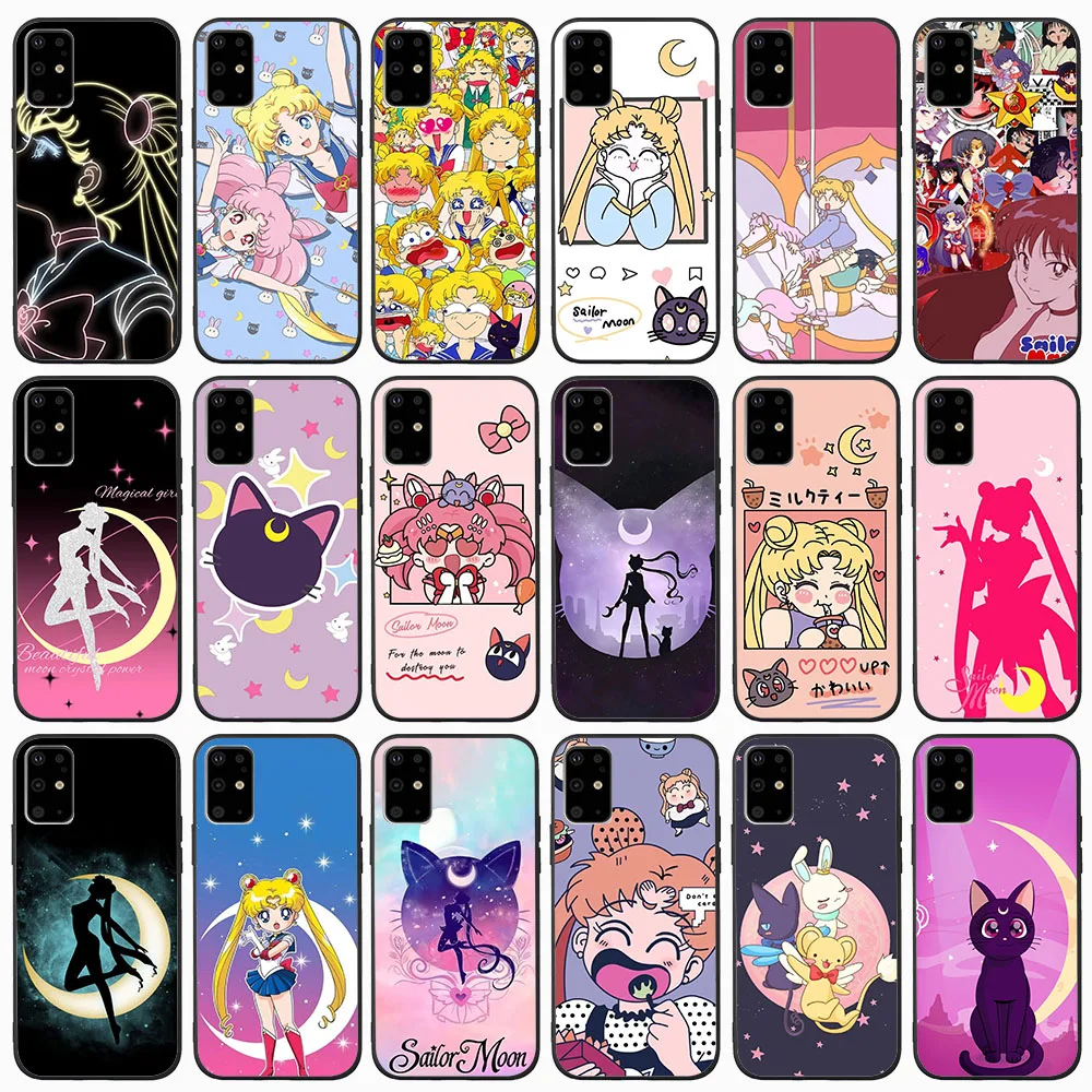 LK-61 Sailor Moon Silicone Case For Xiaom Redmi Note 8T 8 9 10T 10 10S 11 11S Pro Max