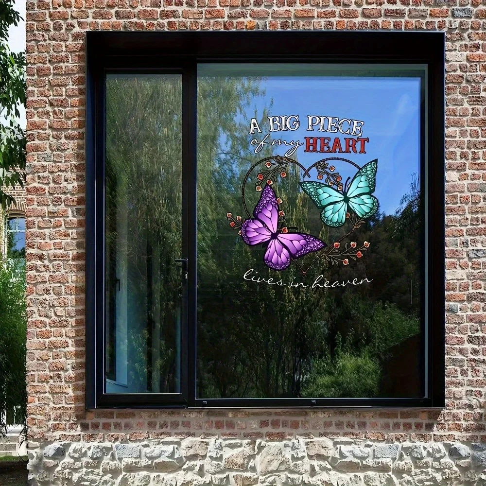 1PCS Butterfly Is The Big Car Sticker in My Heart, Car Window, Motorcycle Computer Wall Decoration Sticker. - Detail 1