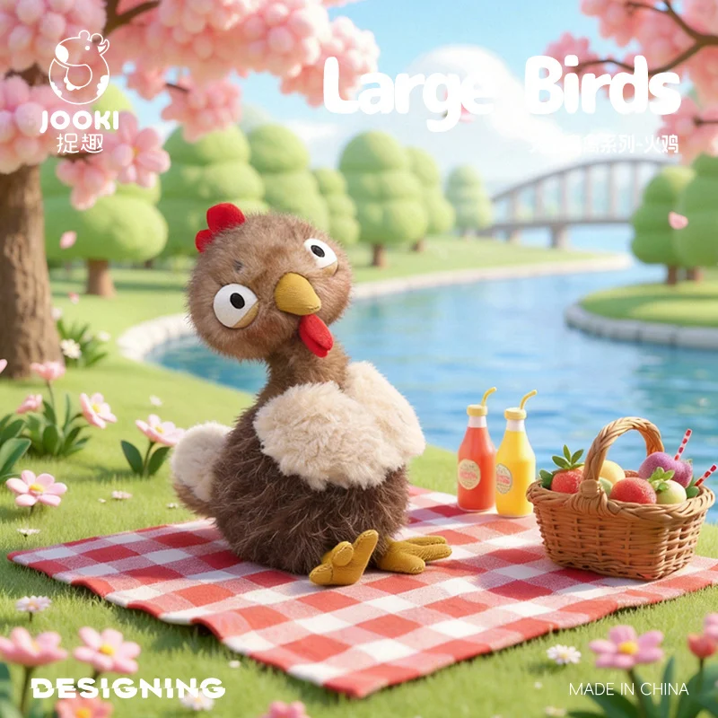 Peluche de pavo y pollo Pascua regalo infantil suave algodón - imagen 2