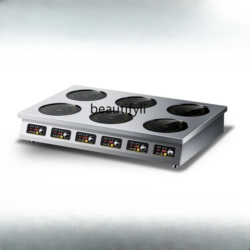 E132 Commercial induction cooker multi-head 3500w high-power Malatang stove pot stove