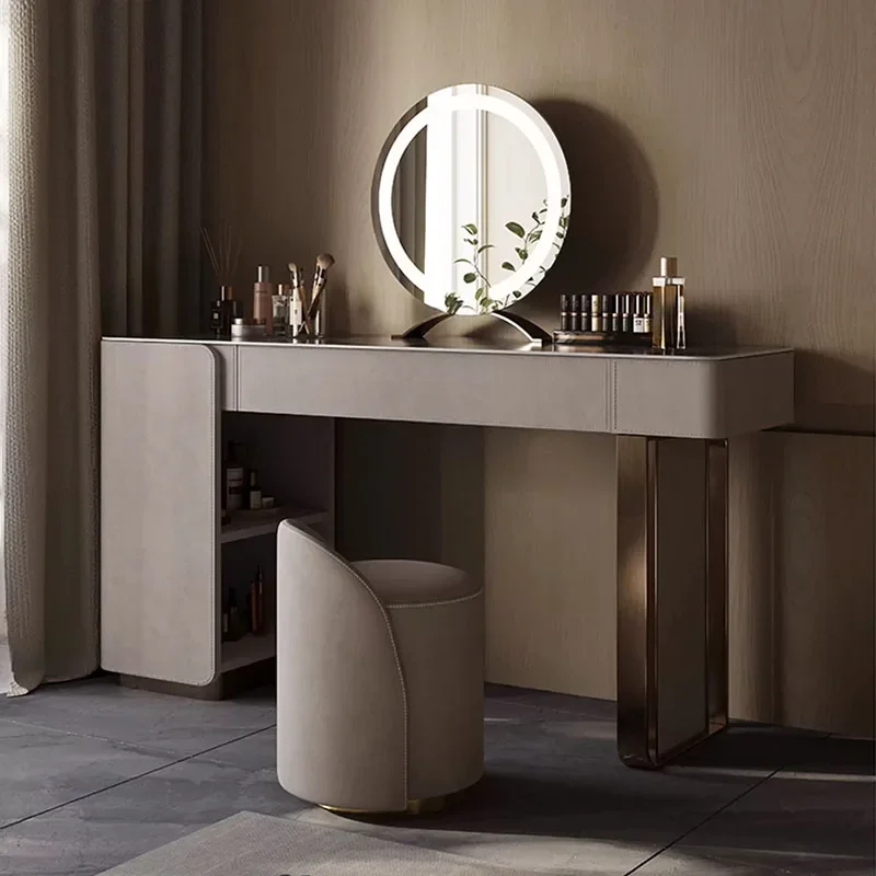 Adjustable Rustic Strong Dressing Table Mirrored Reliable Minimalist Modern Dressing Table Table Maquillage Luxury Furniture