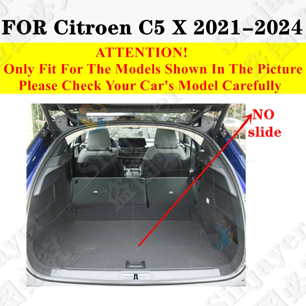 High Side Car Trunk Mat For Citroen C5 X 2024 23 22 2021 Custom Fit XPE Tail Boot Tray luggage Pad Rear Cargo Liner Carpet Cover