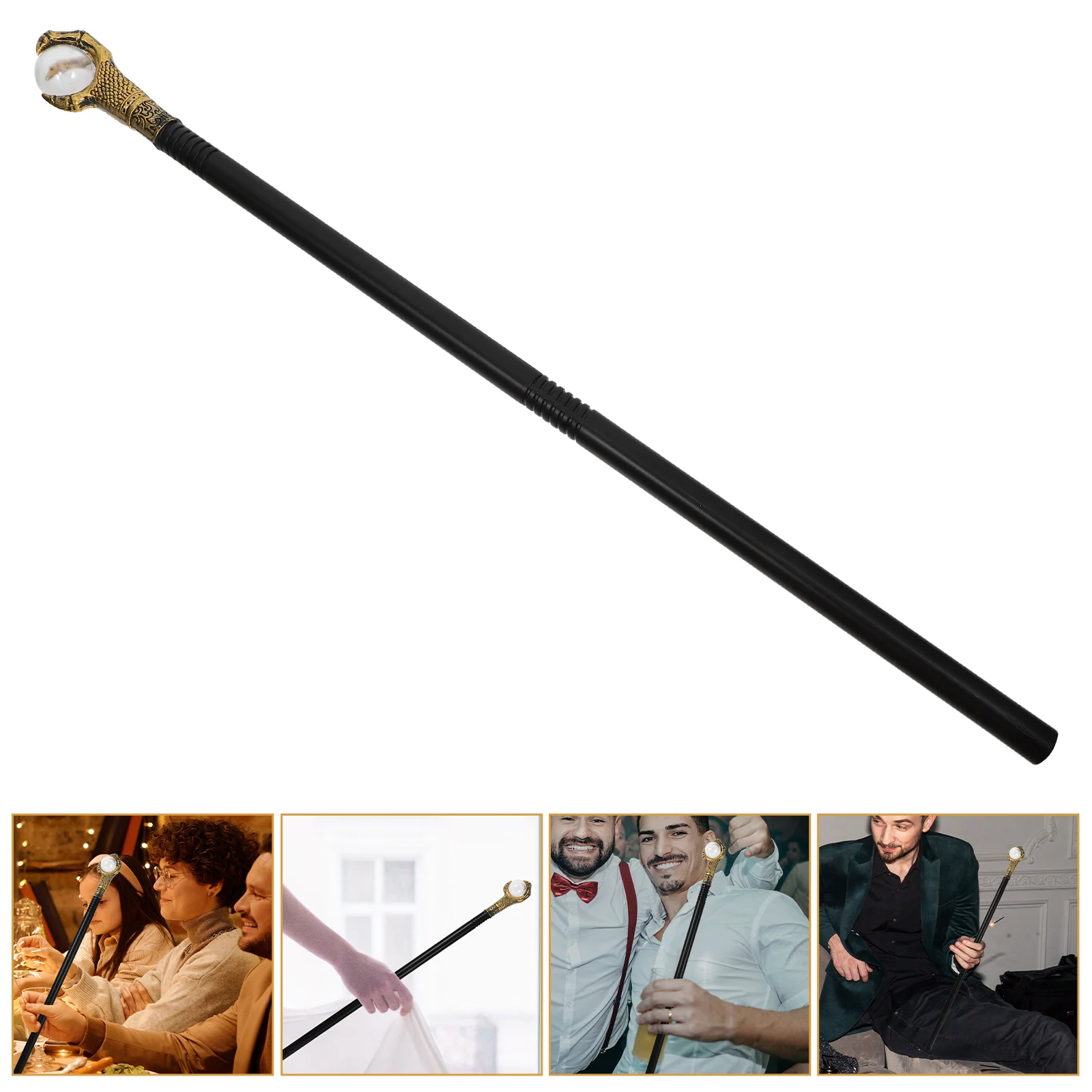 

Walking Cane Halloween Punk Style Cosplay Prop Lightweight Party Accessory Egyptian Design Costume Festival