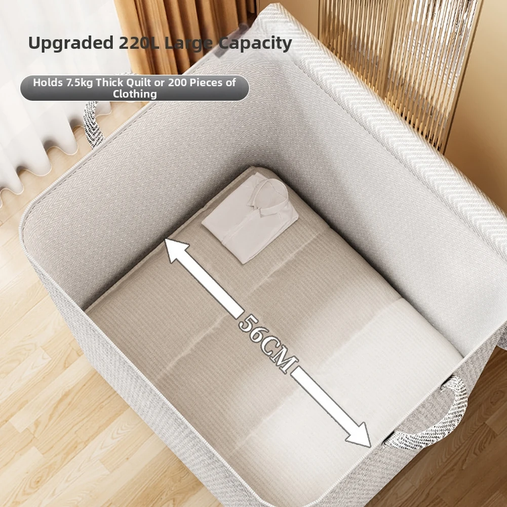 Large Capacity Storage Bag with Zipper Handle for Clothes Linens Moving 35 25 20cm 48 44 48cm 56 45 56cm 61 50 71cm