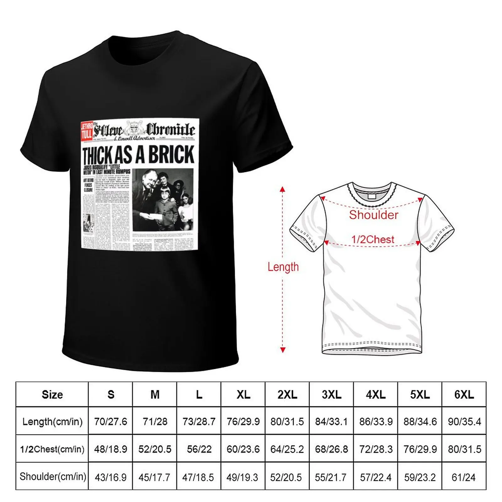 Jethro Tull - Thick As A Brick T-Shirt anime t shirts oversize T-Shirt