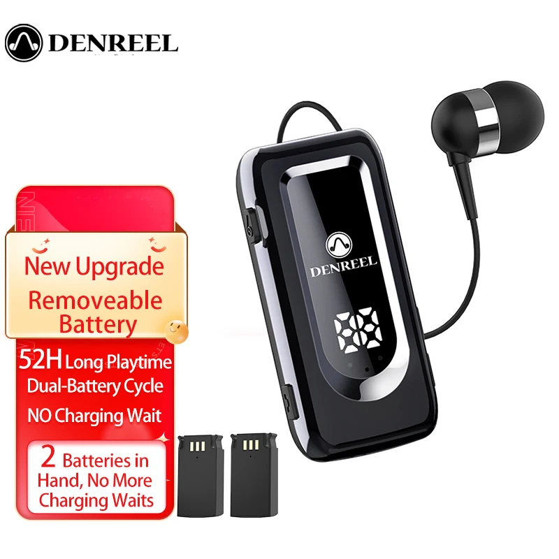 

Бизнес-наушники D70Pro Bluetooth 5.4, 36 часов вызова/музыки, беспроводные наушники с двойным шумоподавлением батареи K55 F920 K65K8 8