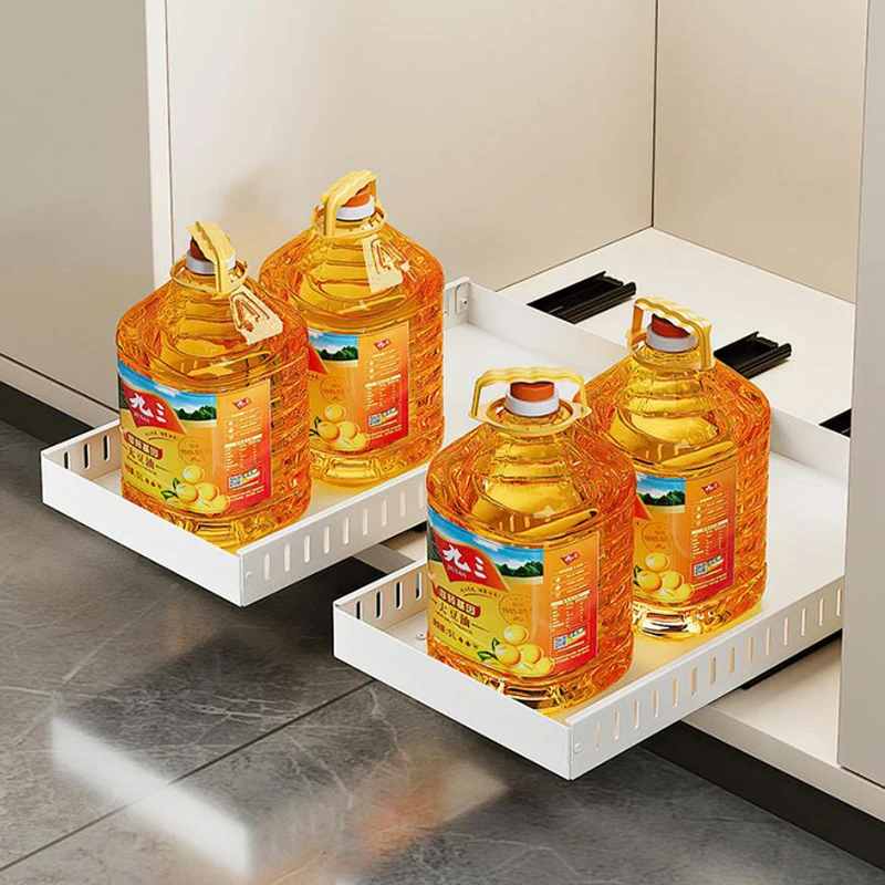 المطبخ سحب للخارج رف أوعية قابل للتعديل خزانة صواني أطباق التقسيم الرف مع القضبان الشريحة درج منظم رفوف تخزين