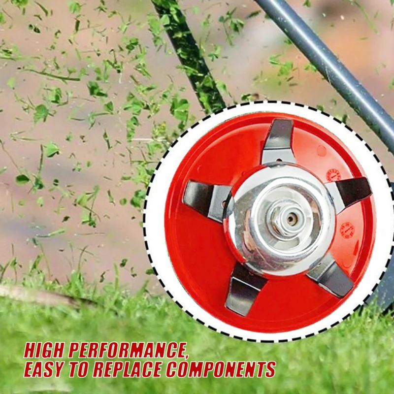 Lâminas de placa de capinação de uso duplo cortador de grama cortador de grama cabeça ferramenta de corte de escova