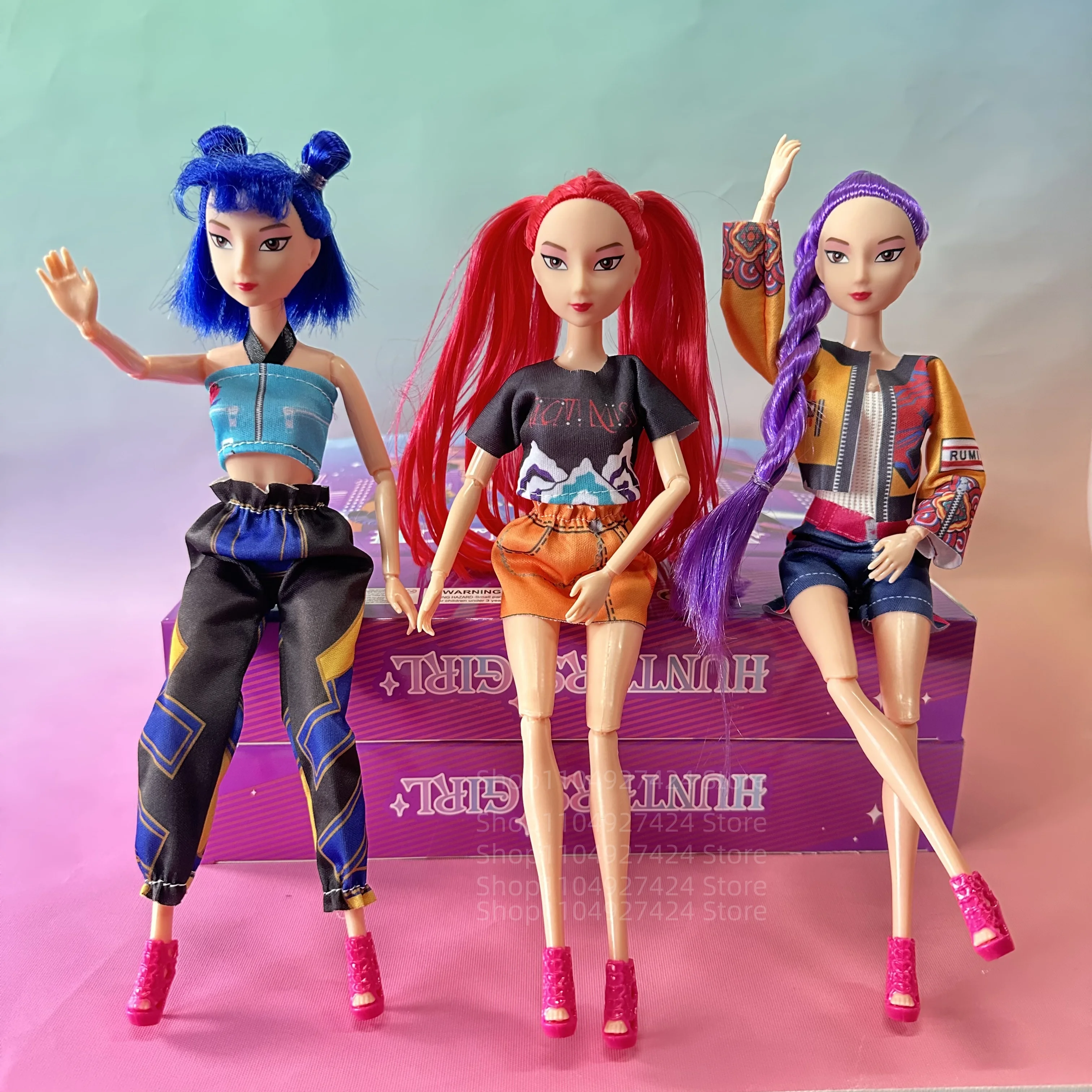 **** جديد Kpop شيطان الصيادين عمل الشكل دمية من الفينيل لعبة Kawaii هنتركس شخصيات كرتونية رومي ميرا زوي للأطفال هدية الكريسماس #3