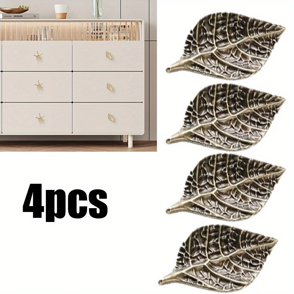 

Brass Leaf Knobs, Drawer Pulls with Vintage Style Leaf Leaf Dresser Handles Kitchen Cupboard Handles Dresser Kitchen Cabinet