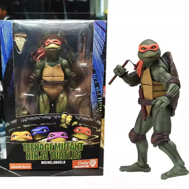 Ninja Turtle Anime Actionfiguur, Neca 1990 Filmversie, Beperkte editie, PVC-beeldje, Verjaardagscadeaus voor jongens