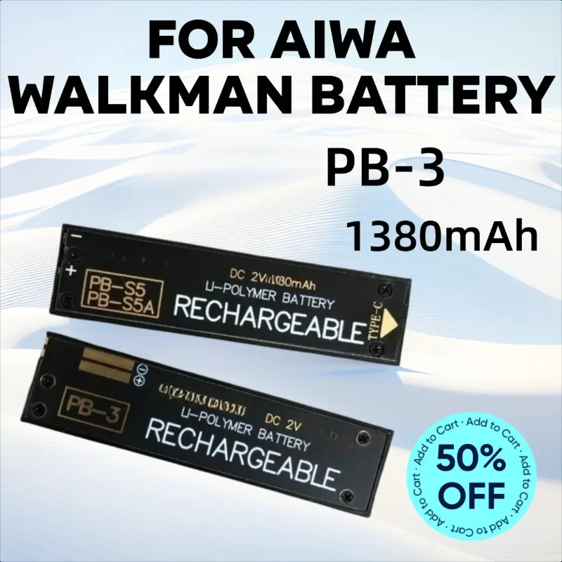 

1380mAh PB-3 for Aiwa PB3 PB4 Jx729 Jx629 Jx202 Jx303 Jx505 Px370 Jx609 P50 Jx303 Jx2000 Px30 Px50 Rl30 Walkman battery