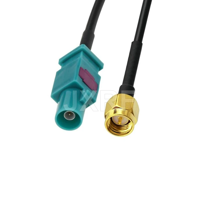 Fakra Z Male to SMA Male Vehicle Antenna Adapter Cable for Car Stereo Android GPS Navigation FM AM Radio Satellite Radio