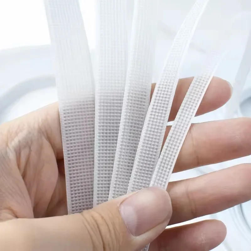 White Polyester Rigilene Boning Strip 50 Yards Plastic Sewing Boning For Corset Bridal Gown Wedding Dress Hat Handmade Craft Sup