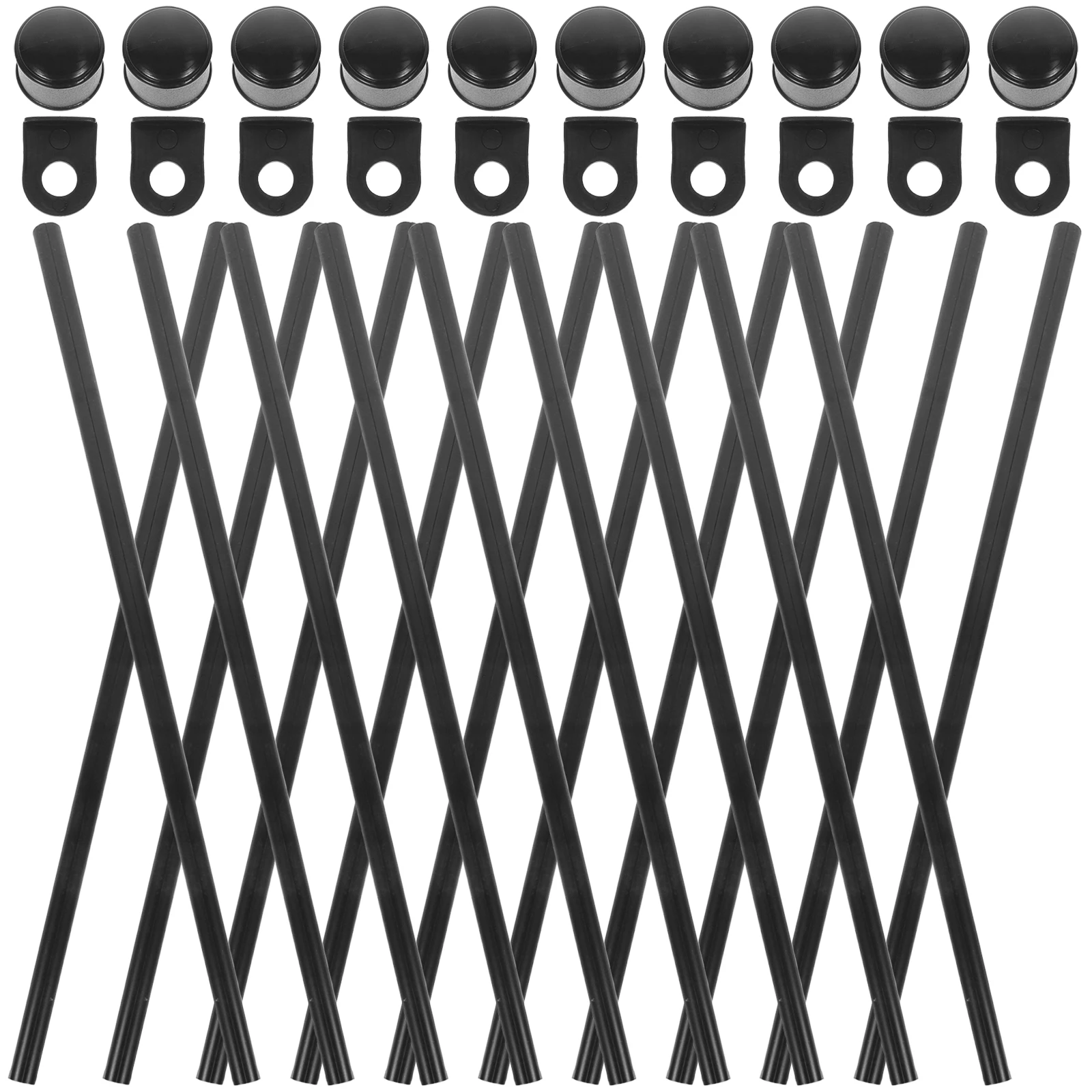 

1 set Black 53cm Advertising Flagpole ABS Poster Hanger Hanging Tool for Party Office Restaurant Wall Decoration Gift Painting