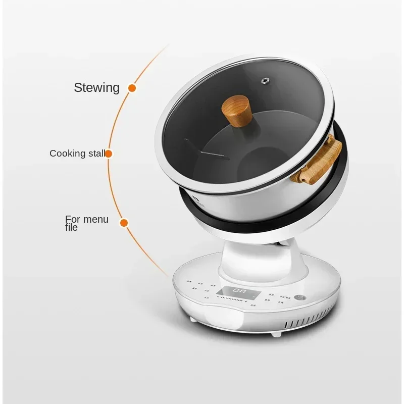 Máquina de cocina rotativa, 2000W, olla arrocera inteligente ajustable de tres velocidades, artefactor de cocina CS260B/220V/8L