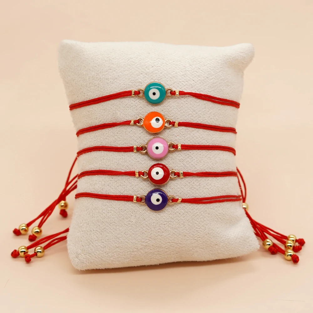 Go2boho Glass Beaded Bracelet Women Pulsera Handmade Friendship Red Rope Girl Gift Boho Fashion Jewelry Charm Evil Eye Bracelet