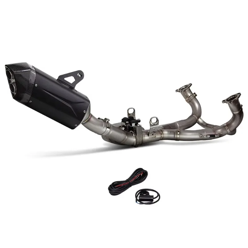 Forged Exhaust System For MotorcycleFull Exhaust System For R1300GS 1300GS Titanium Header Escape Front Link Pipe With Electric
