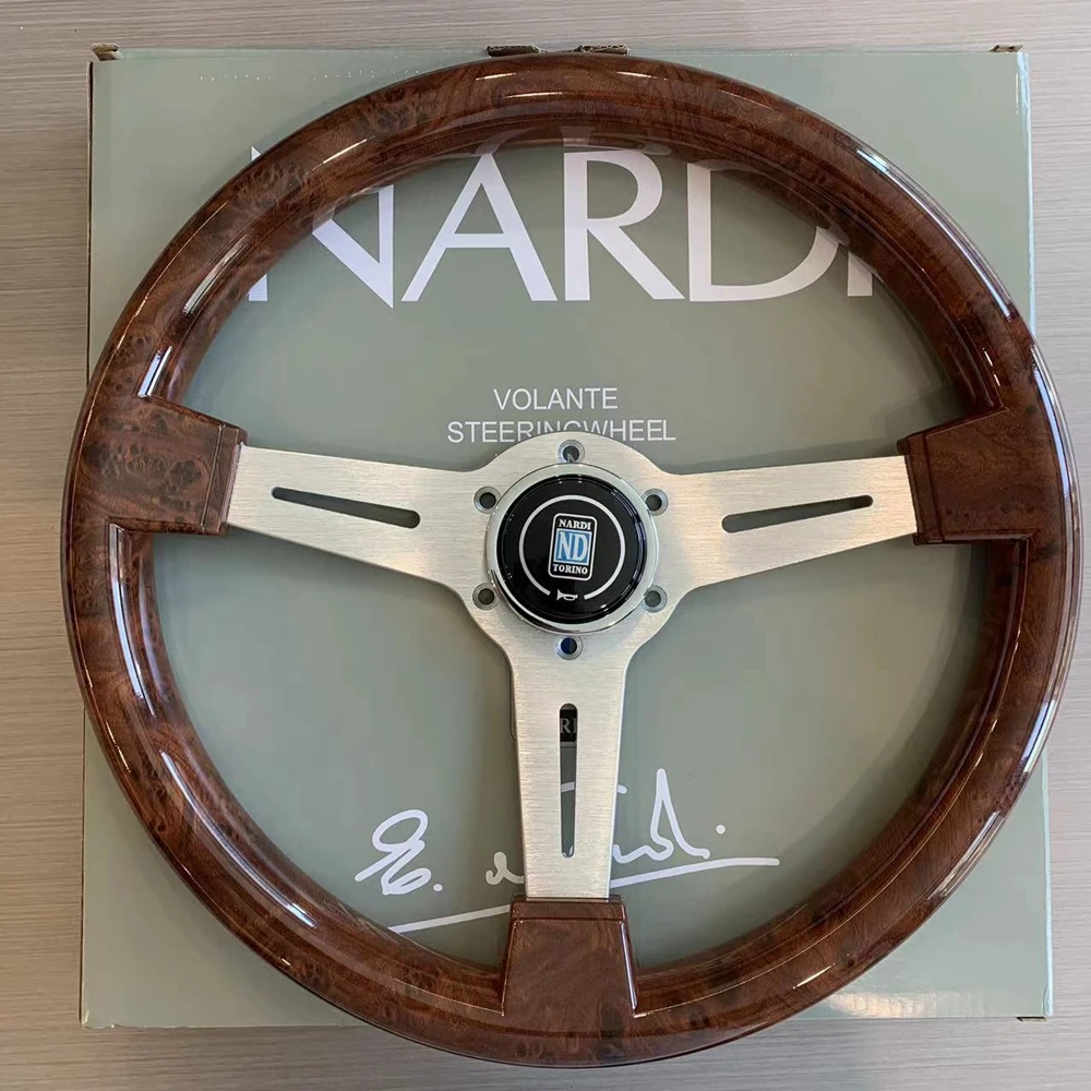 

350MM 14Inch Classic ABS Wood Nardi Steering Wheel Car Rally Racing JDM Nardi Steering Wheel Volantes For VW HONDA TOYOTA BMW