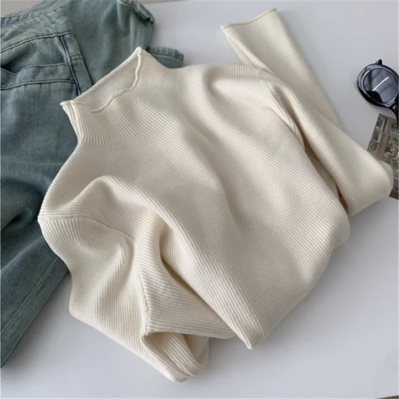 

Вязаный свитер, женские пуловеры, новый черный вязаный свитер с длинным рукавом, пуловер, женские топы, свитера Sueters De Mujer Q1329