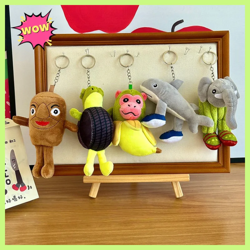 

Новая плюшевая игрушка Brainrot, брелок Tung Sahur, мультяшный крокодил Shimpanzini, декоративная кукла Tralalero Tralala, фигурки банани, подарок