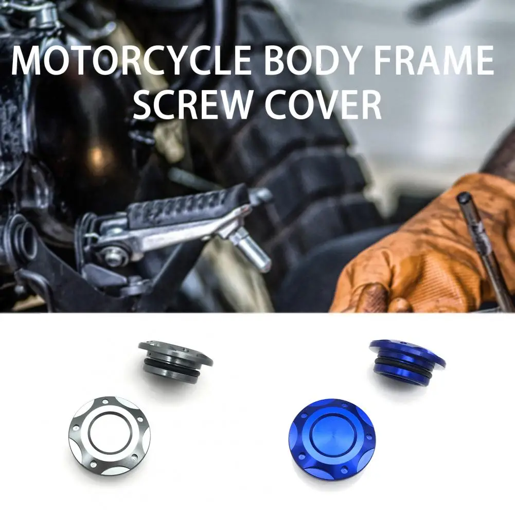 2Pcs Motorcycle Screw Cover Aluminum Alloy Motorcycle Body Decoration Screw Cover for MT 03 MT 25/YZF R25/YZF R3 (15 21)